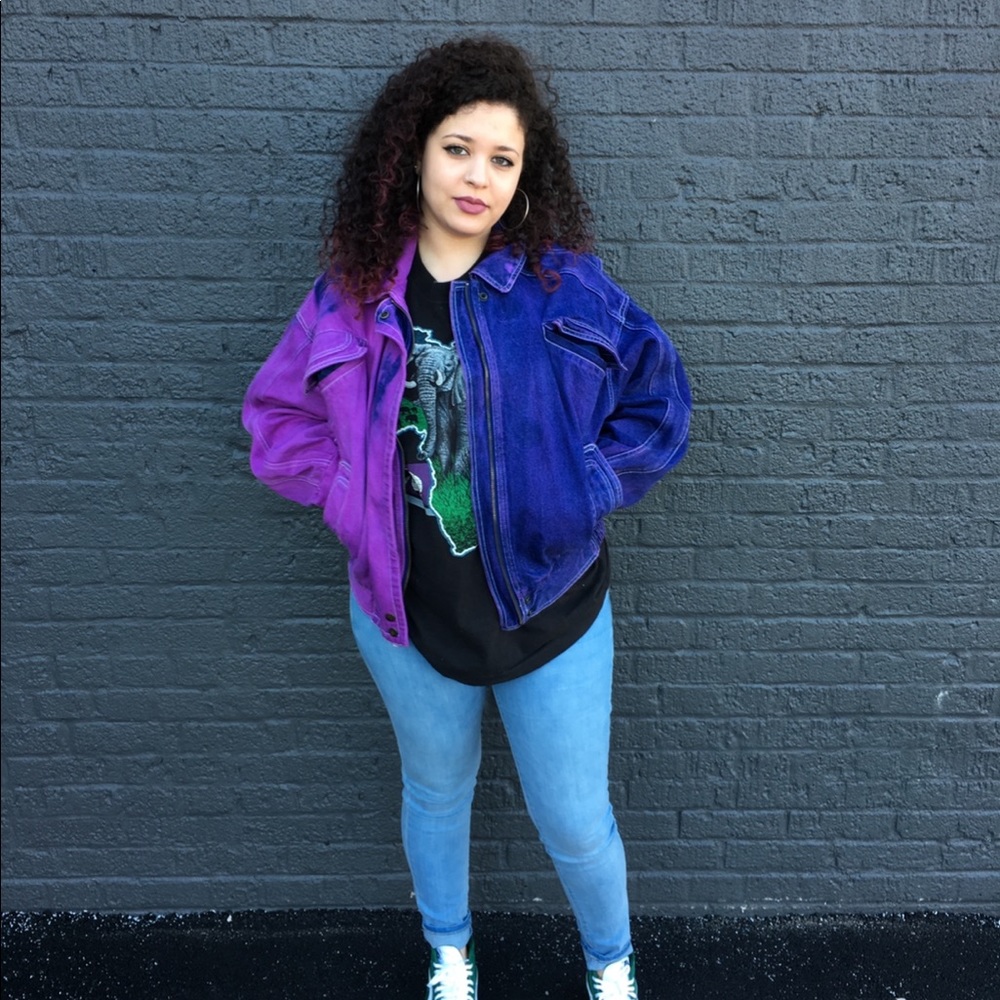 Hand-dyed Jean jacket